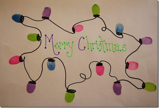 Fingerprint Christmas Lights!