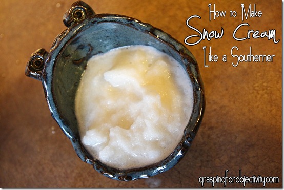 How to Make Snow Cream