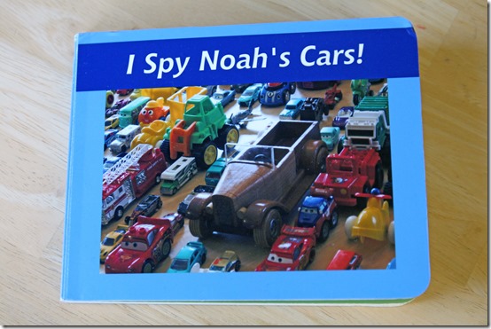 Turn your kid's toys into a custom I Spy board book!