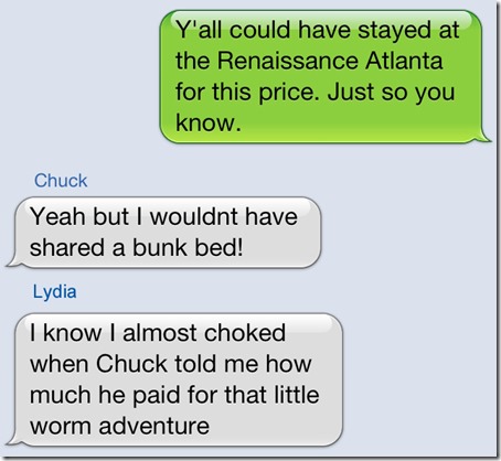 Text Chuck Lydia