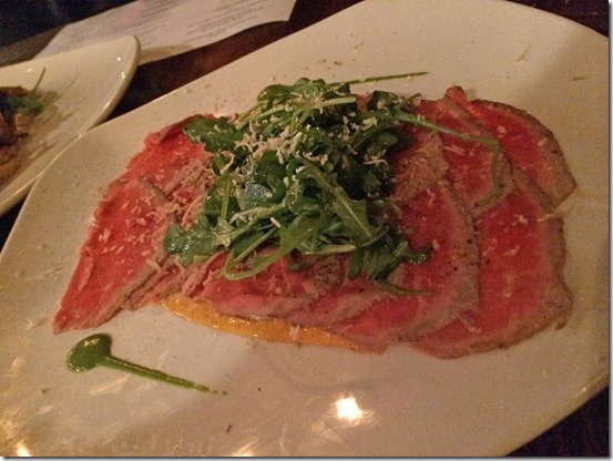 Beef Carpaccio from Epiphany in Tuscaloosa