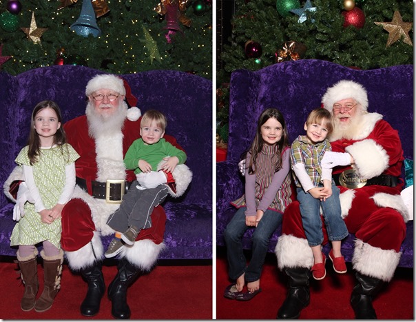 Santa Pictures Year to Year