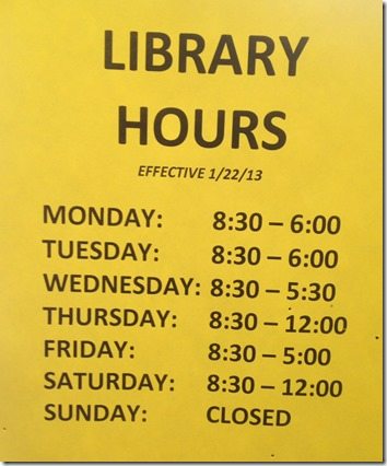 Library Hours